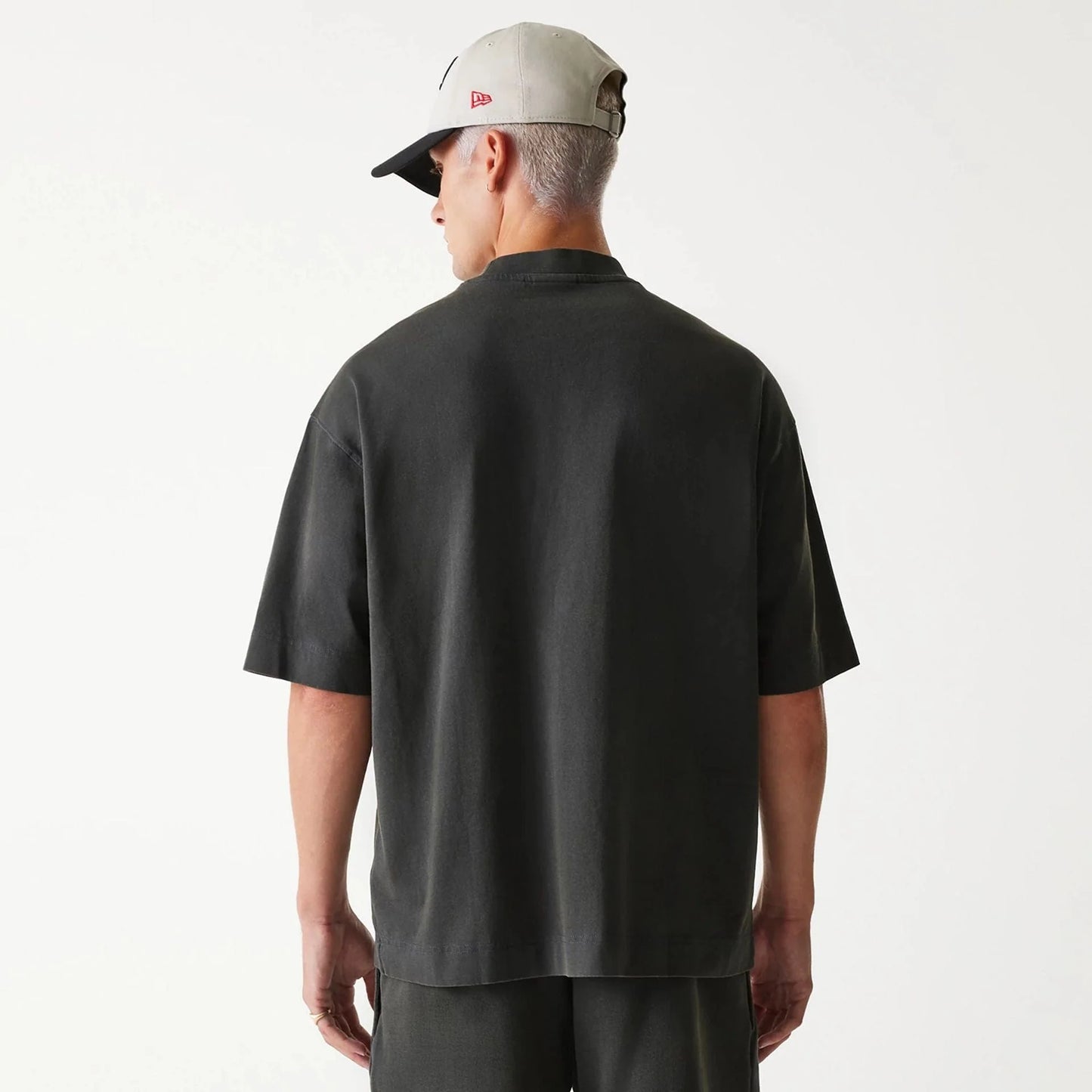 New Era stutterma bolur - Chicago Bulls NBA Washed Grey Box T-Shirt