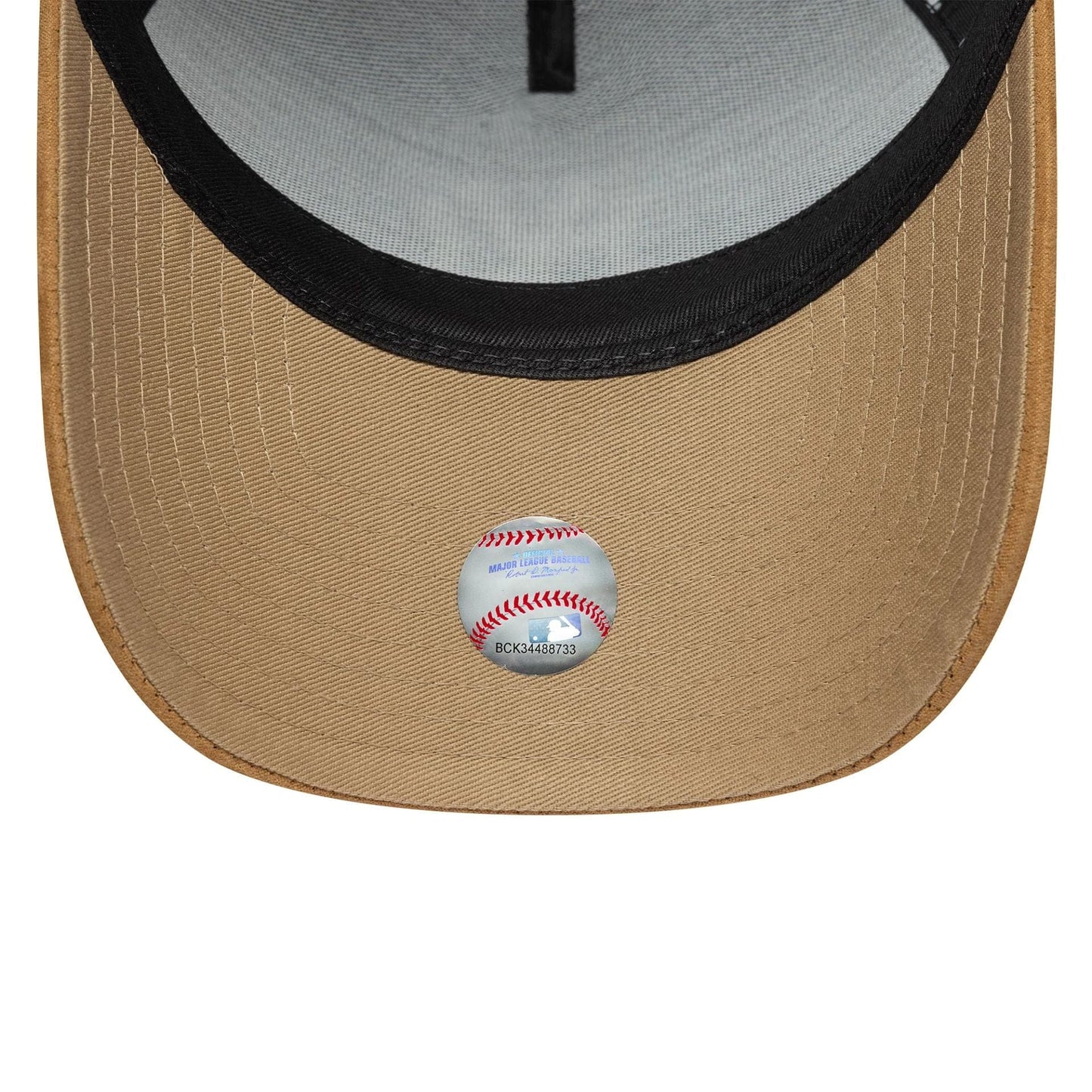 New Era Derhúfa - New York Yankees MLB Suede Visor Black 9FORTY E-Frame