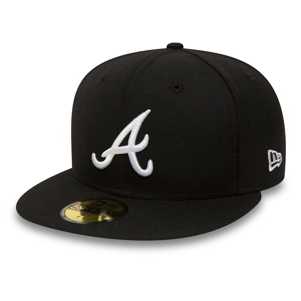 New Era Derhúfa - Atlanta Braves Essential Black 59FIFTY Cap