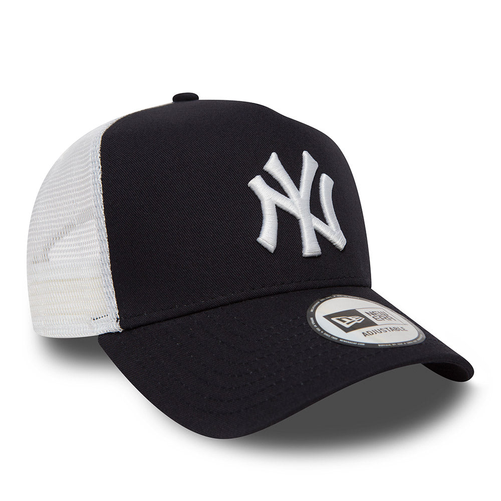 New Era Derhúfa - New York Yankees Clean Navy blá A-Frame Trucker Cap