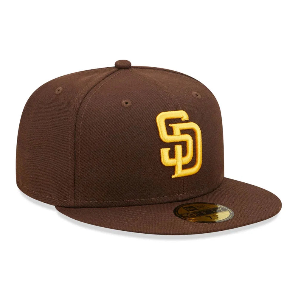 New era Derhúfa - san diego paders Authentic On Field Game brown