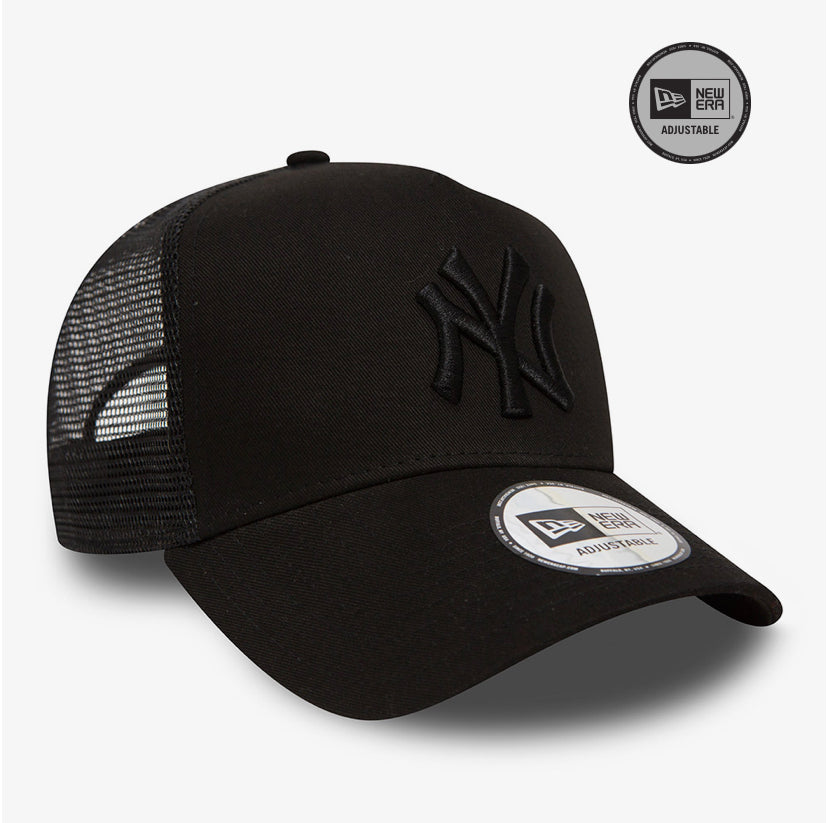 New Era Derhúfa - New York Yankees Clean Black A-Frame Trucker Cap