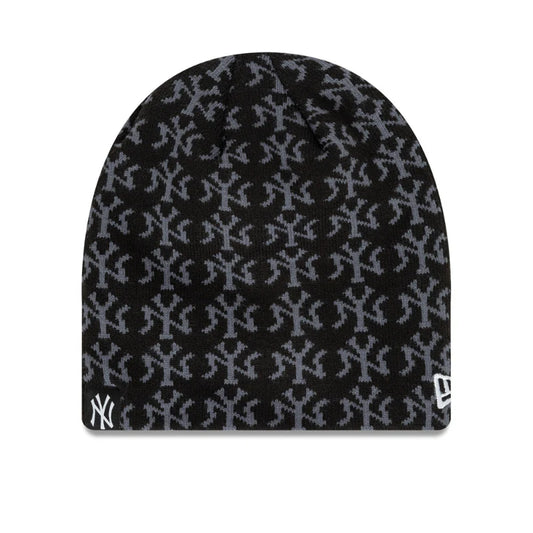 New Era - Jacquard Skull Beanie - New Yankies - black