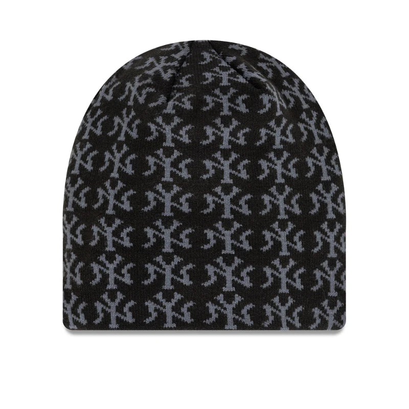 New Era - Jacquard Skull Beanie - New Yankies - black