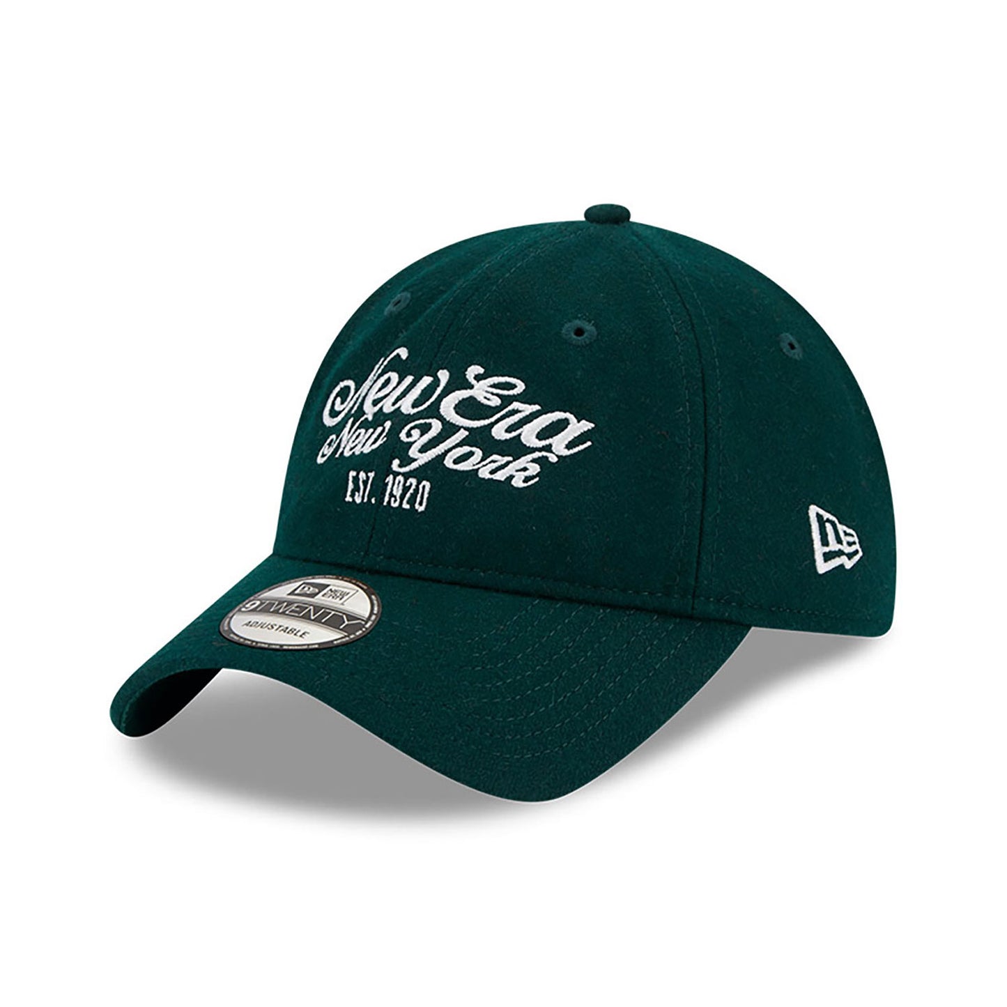 New Era Derhúfa - New Era Melton Dark Green 9TWENTY