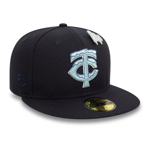 New Era Derhúfa - Minnesota Twins MLB Pin Pack Navy 59FIFTY Fitted Cap