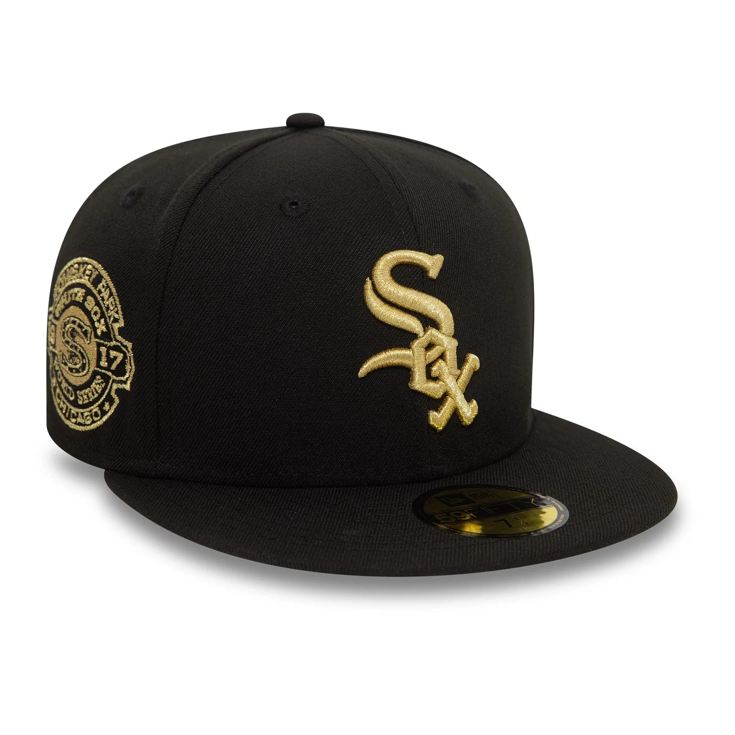 New Era Derhúfa - Chicago White Sox Cooperstown Metallic Black 59FIFTY Fitted Cap