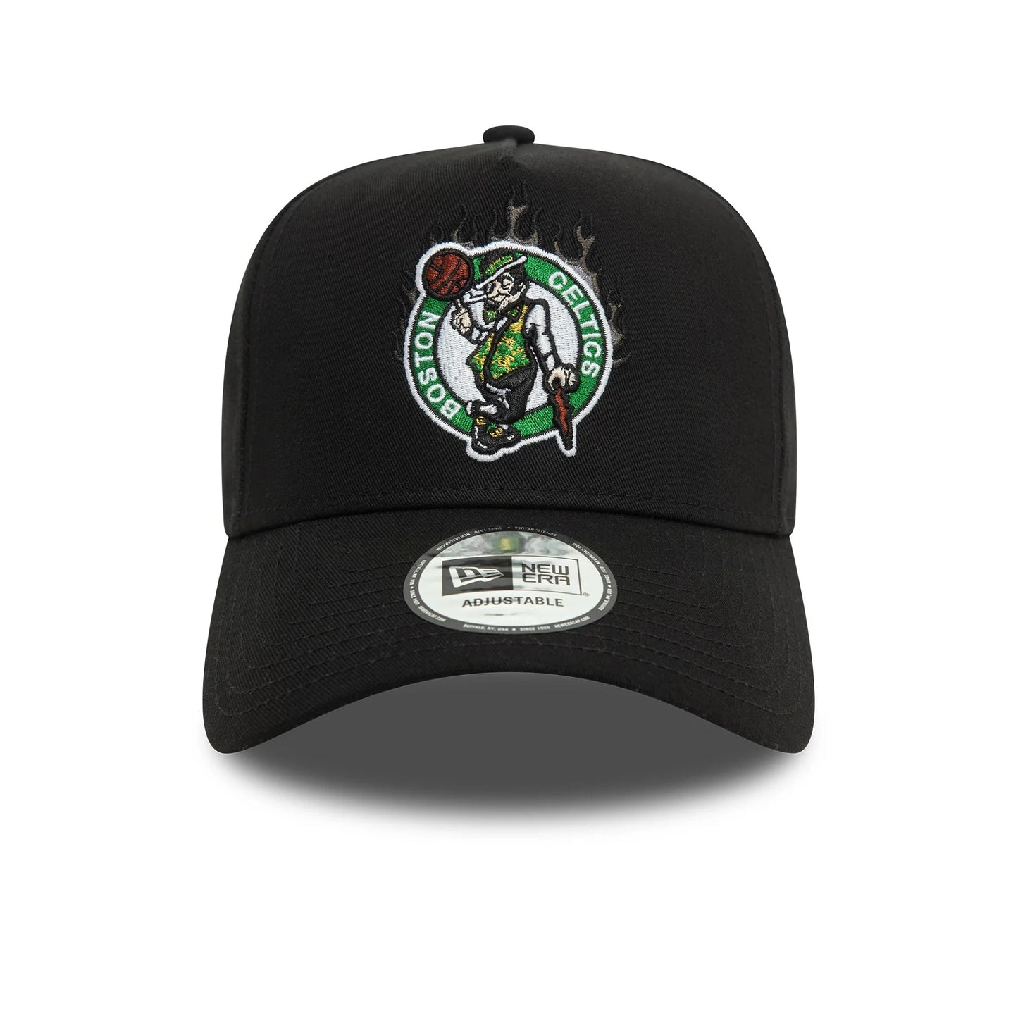 New era Derhúfa - Boston Celtics NBA Flame Black 9FORTY E-Frame Trucker Cap