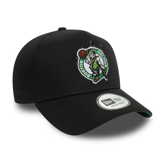 New era Derhúfa - Boston Celtics NBA Flame Black 9FORTY E-Frame Trucker Cap