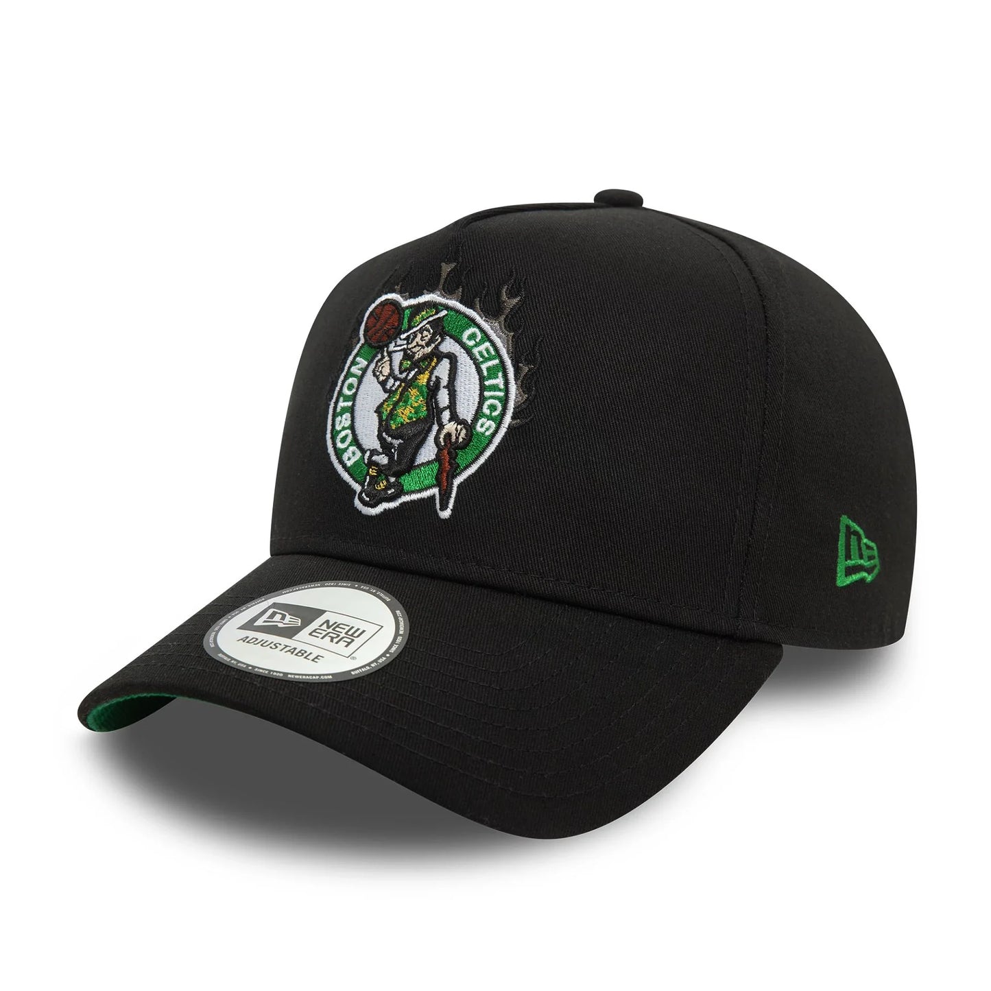 New era Derhúfa - Boston Celtics NBA Flame Black 9FORTY E-Frame Trucker Cap