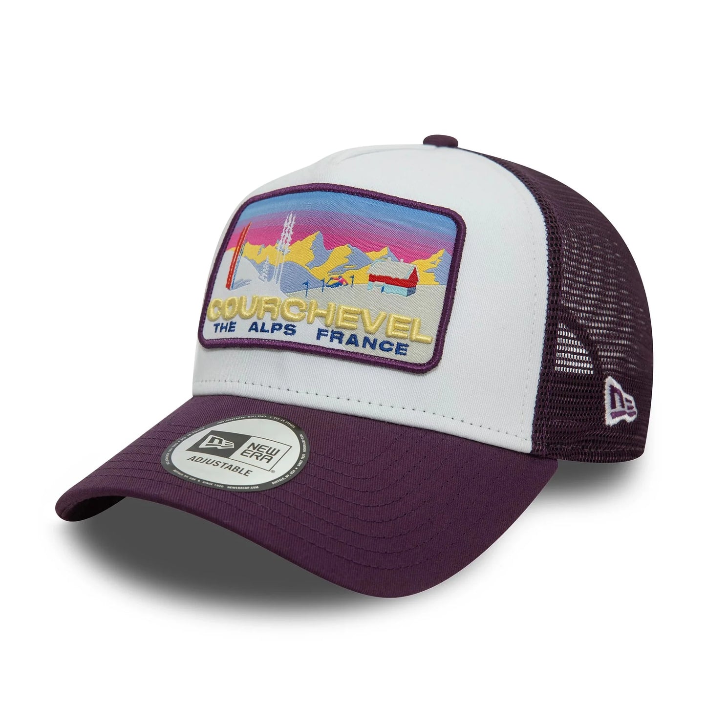 New era Derhúfa - New Era Courchevel Ski Patch Dark Purple 9FORTY A-Frame Trucker Cap