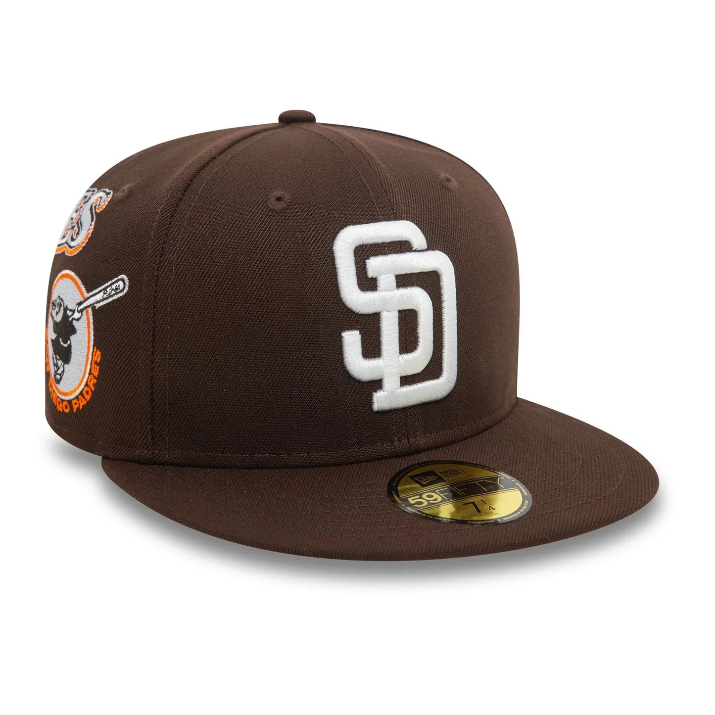 New Era Derhúfa - San Diego Padres MLB Cooperstown Patch Dark Brown 59FIFTY Fitted Cap