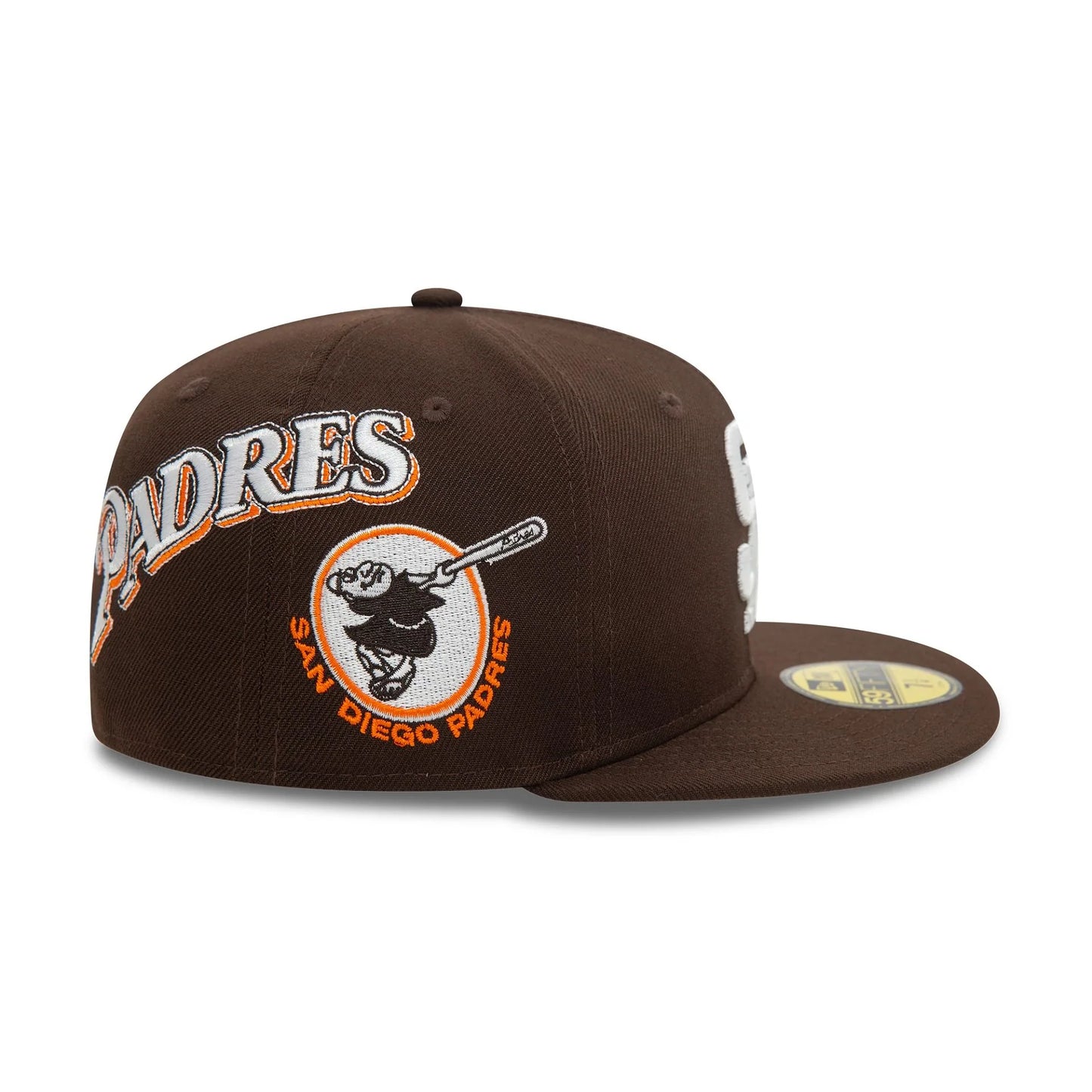 New Era Derhúfa - San Diego Padres MLB Cooperstown Patch Dark Brown 59FIFTY Fitted Cap