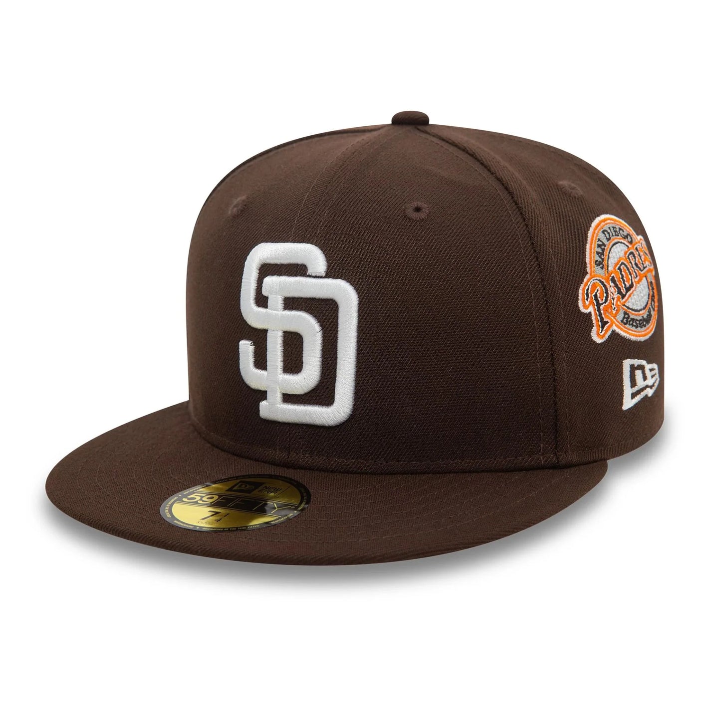 New Era Derhúfa - San Diego Padres MLB Cooperstown Patch Dark Brown 59FIFTY Fitted Cap