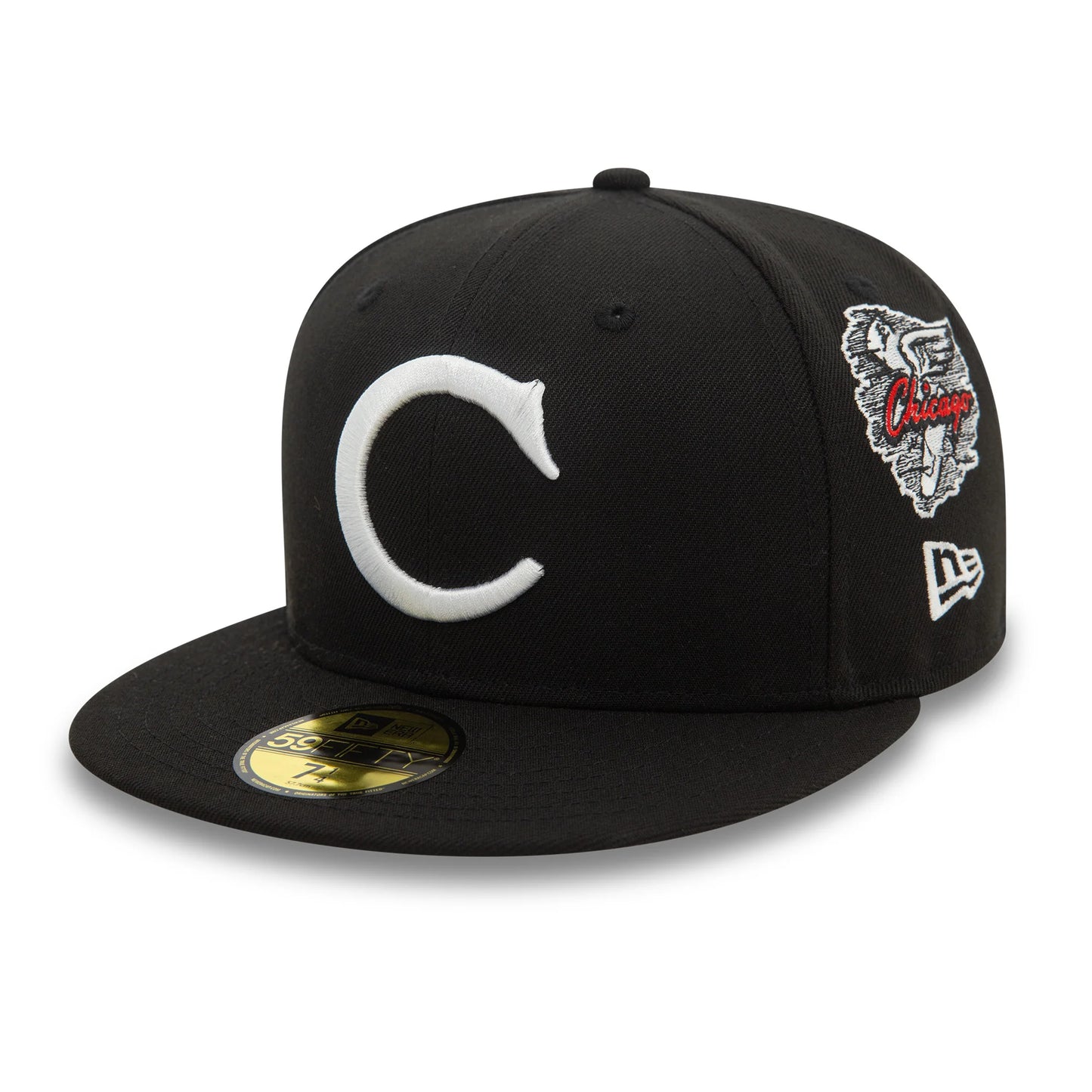 New Era Derhúfa - Chicago White Sox 59FIFTY MLB Cooperstown Patch Black Cap