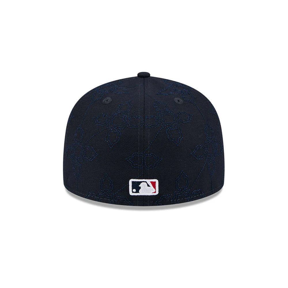 New Era Derhúfa - Atlanta Braves pattern 59FIFTY Navy blá