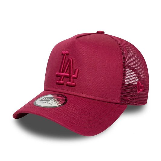 New Era Derhúfa - LA League Essential A-Frame Trucker  DARK RED