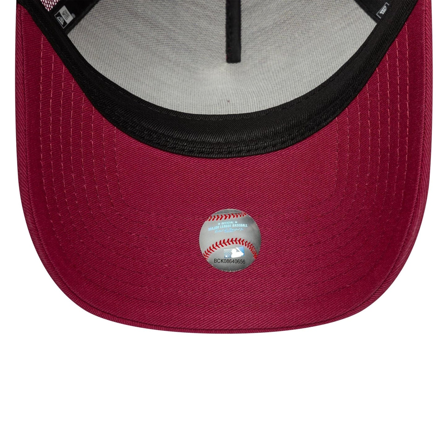New Era Derhúfa - LA League Essential A-Frame Trucker  DARK RED