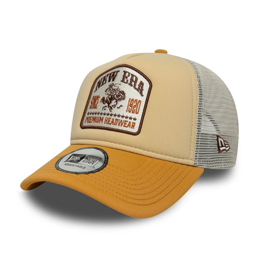 New era Derhúfa - New era patch Trucker orange