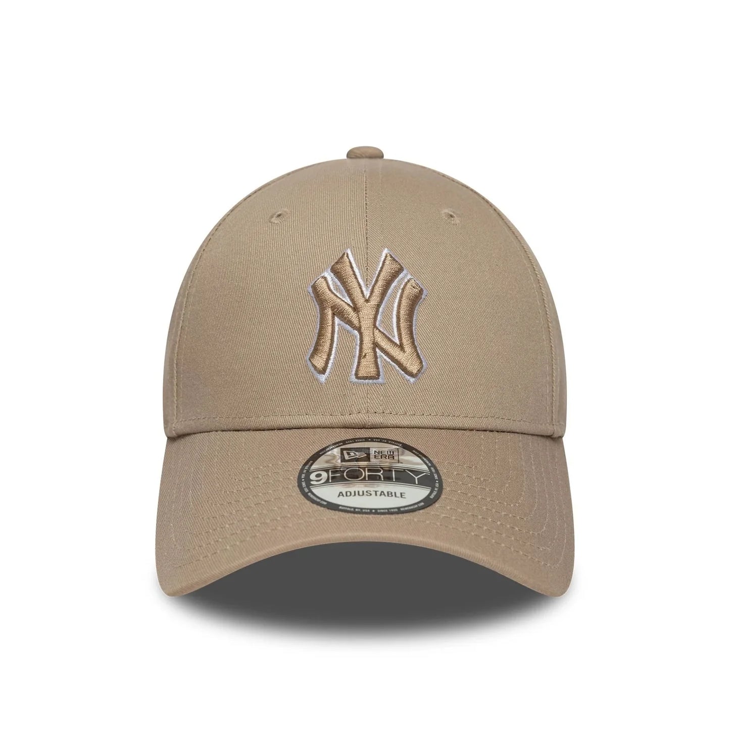 New Era Derhúfa - League Essential 9Forty New York Yankees Cap - sand outline