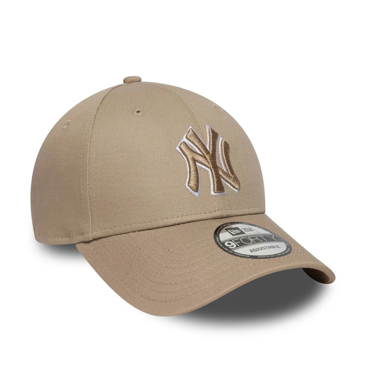 New Era Derhúfa - League Essential 9Forty New York Yankees Cap - sand outline