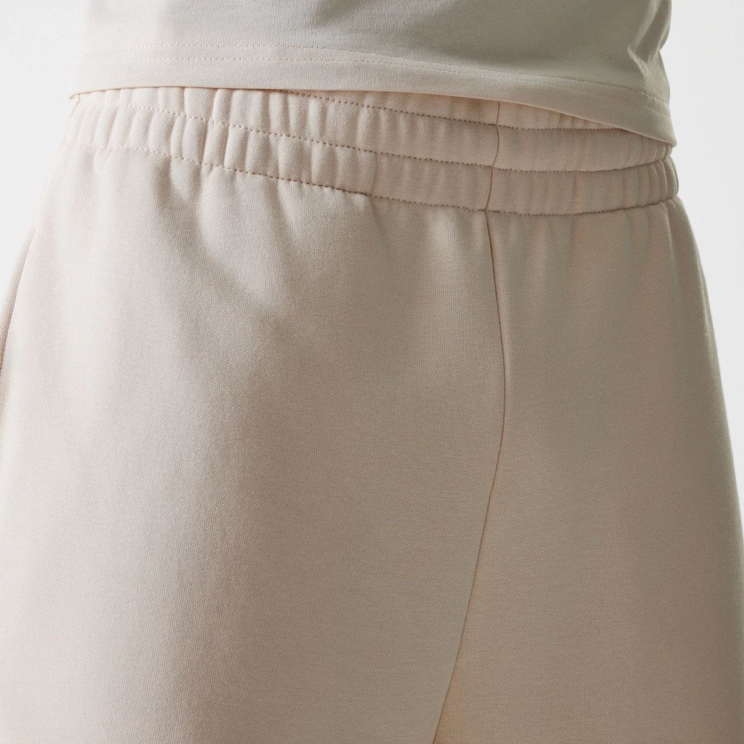 New Era Buxur - Light Beige Straight Leg Joggers