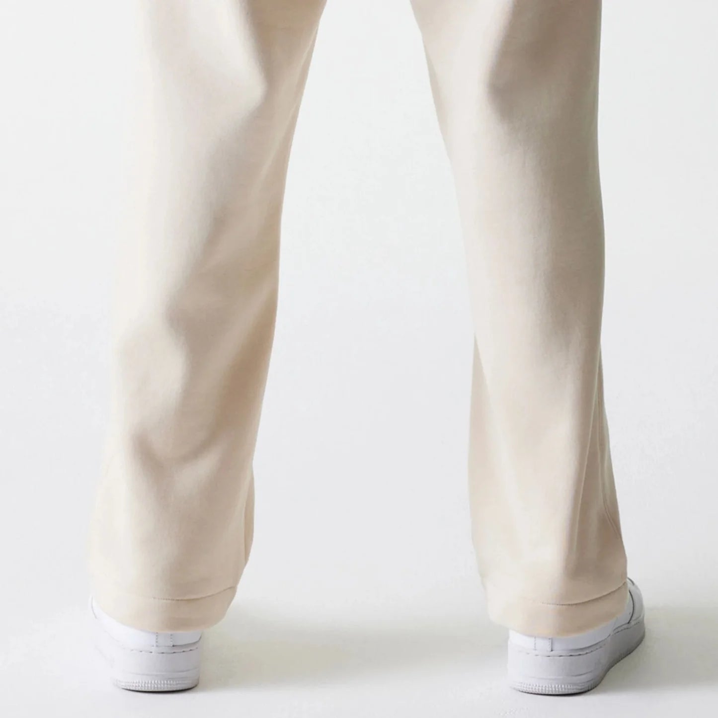 New Era Buxur - Light Beige Straight Leg Joggers