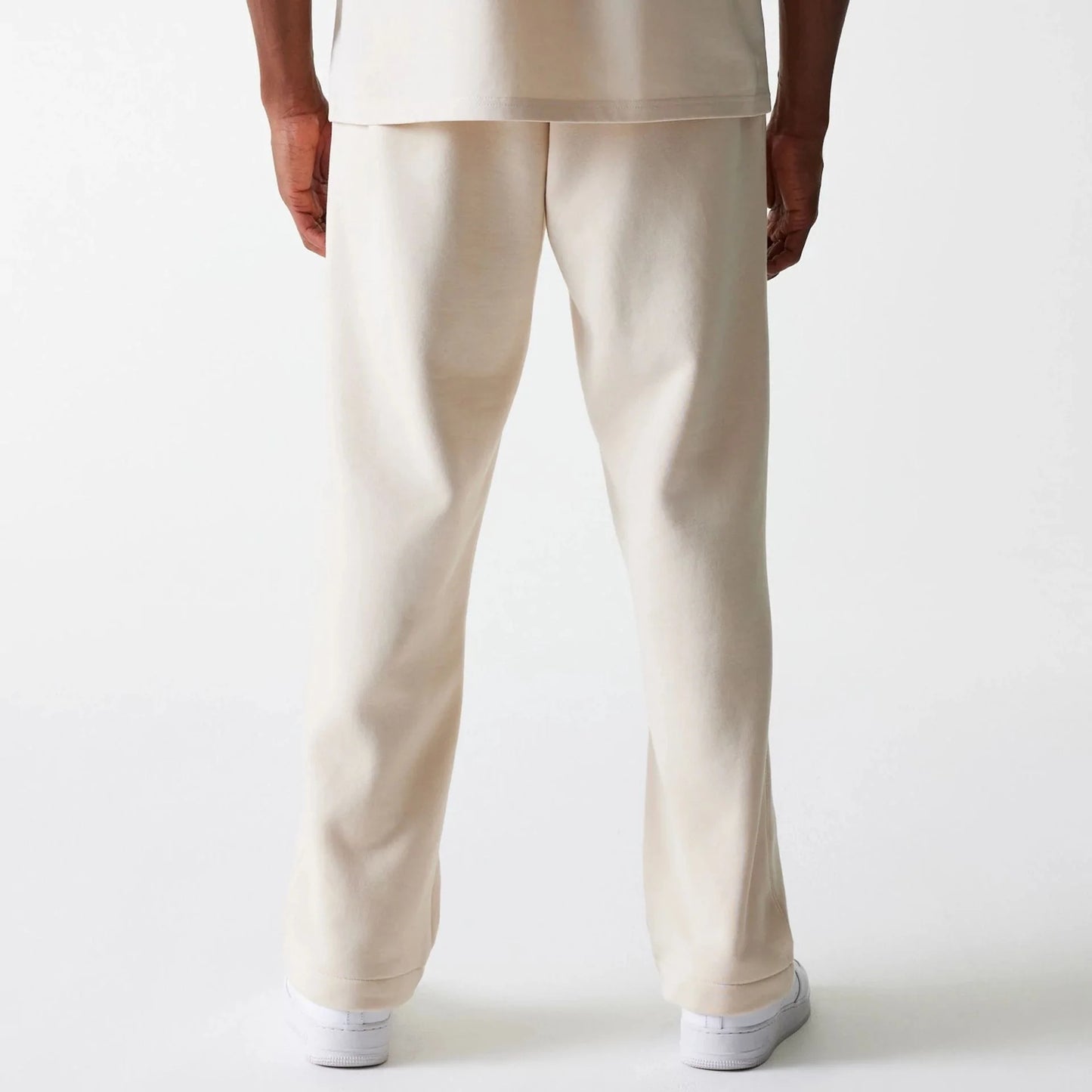 New Era Buxur - Light Beige Straight Leg Joggers