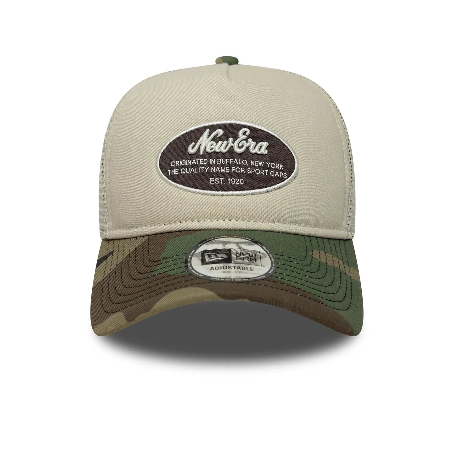 New Era Derhúfa - Oval Patch Cream 9FORTY E-Frame Trucker Adjustable Cap