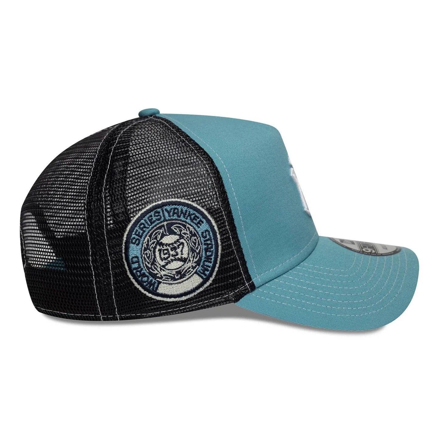 New Era Derhúfa - New York Yankees MLB World Series Pastel Blue 9FORTY E-Frame Trucker Adjustable Cap