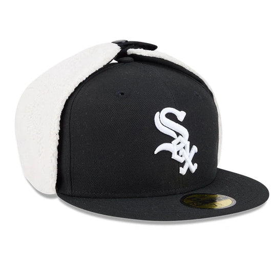 New Era Derhúfa - Chicago White Sox Black 59Fifty Dogear Fitted Hat