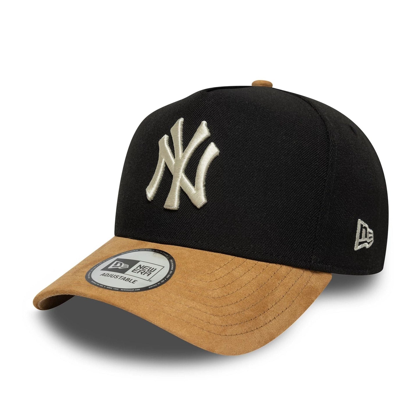 New Era Derhúfa - New York Yankees MLB Suede Visor Black 9FORTY E-Frame
