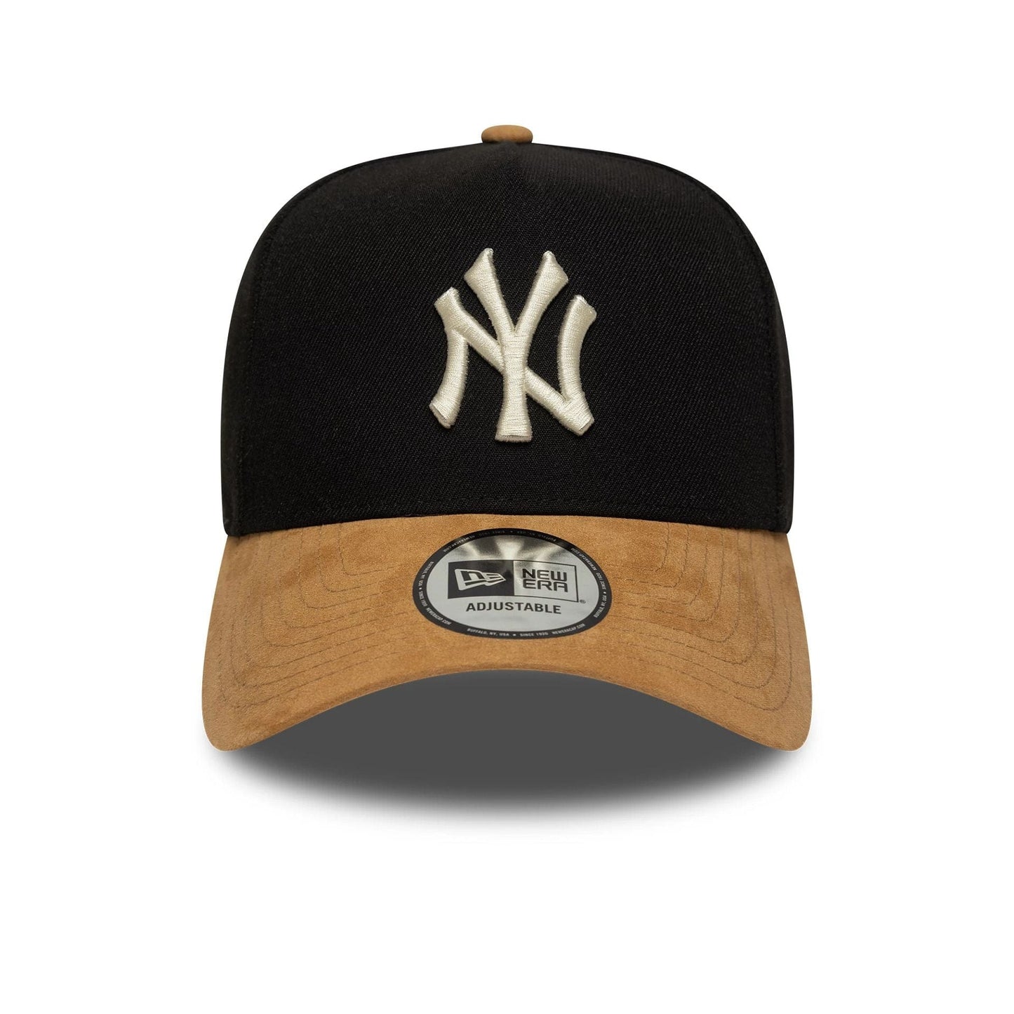 New Era Derhúfa - New York Yankees MLB Suede Visor Black 9FORTY E-Frame