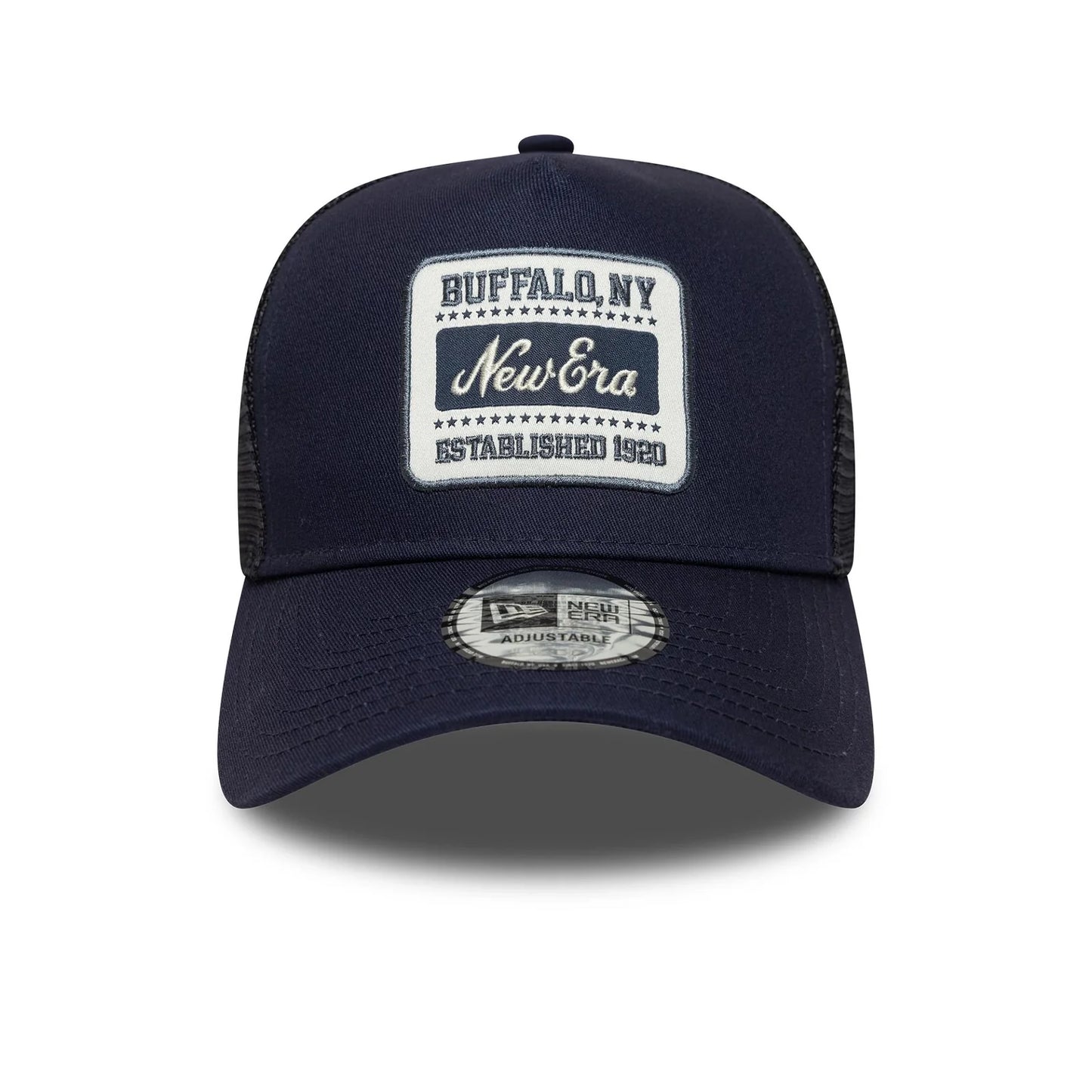 New Era Derhúfa - NEW ERA PATCH NAVY 9FORTY A-FRAME TRUCKER ADJUSTABLE CAP