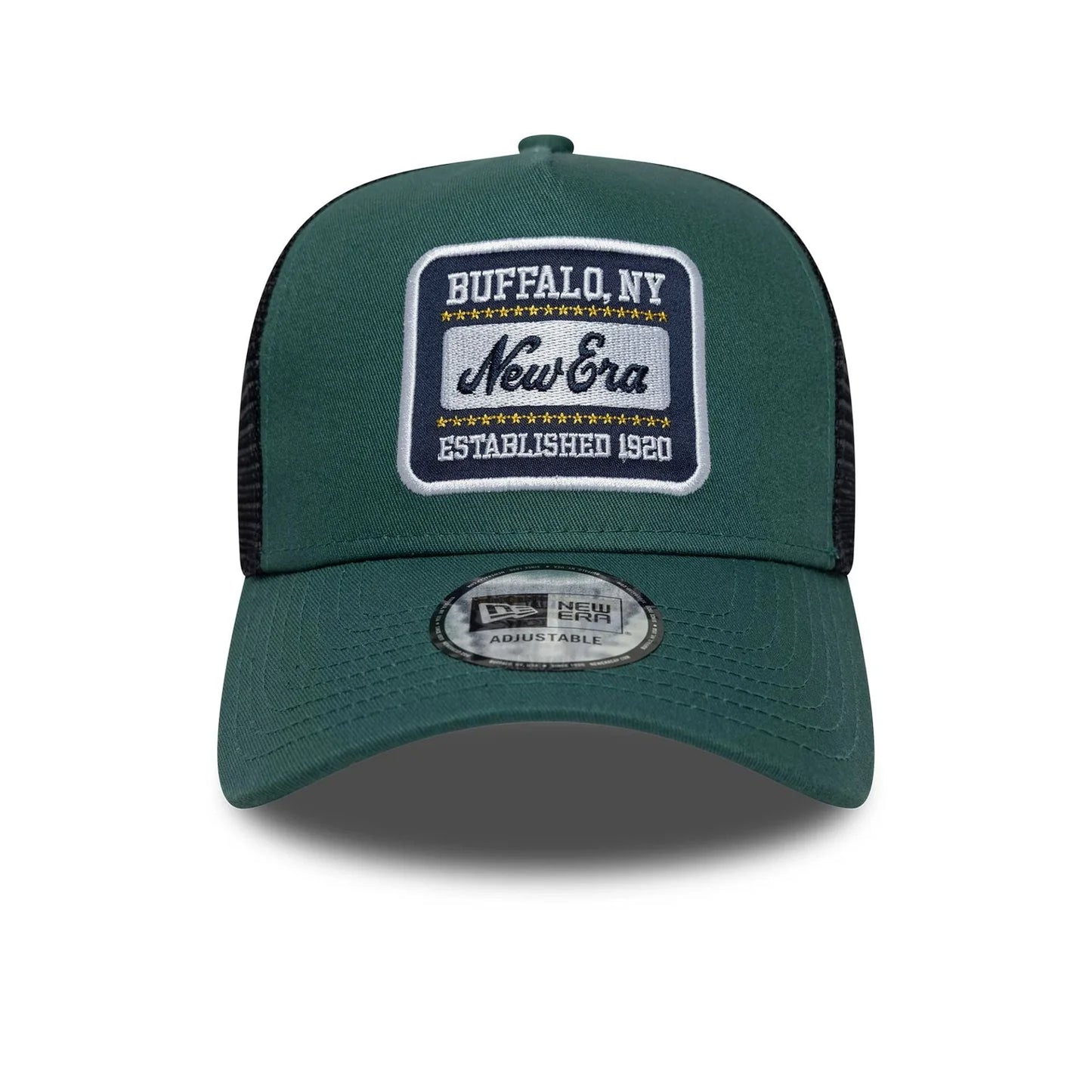 New Era Derhúfa - new era patch green 9FORTY A-Frame Trucker Adjustable Cap