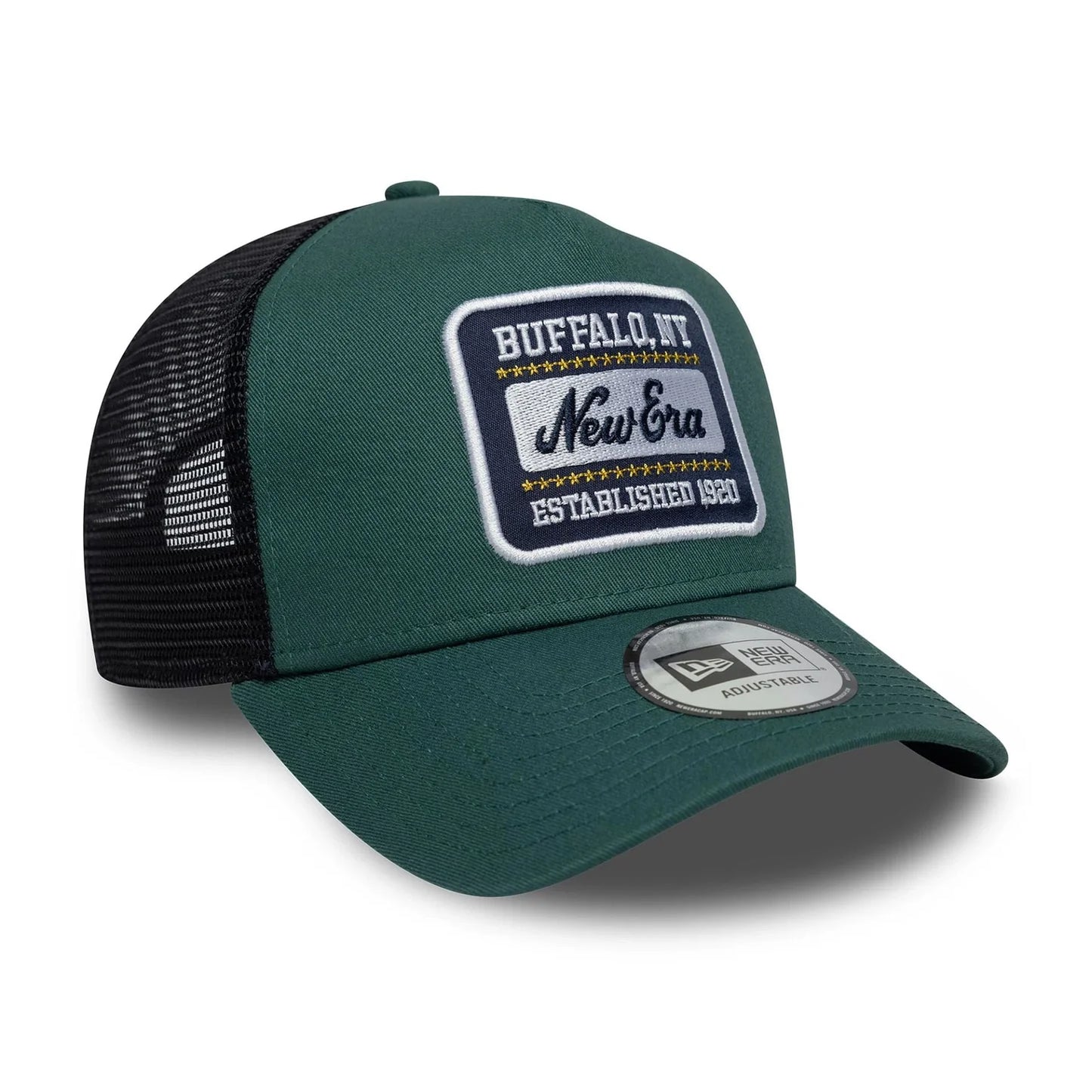 New Era Derhúfa - new era patch green 9FORTY A-Frame Trucker Adjustable Cap