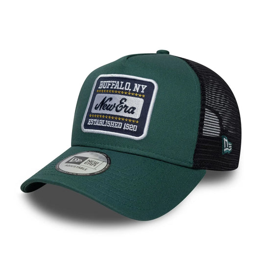 New Era Derhúfa - new era patch green 9FORTY A-Frame Trucker Adjustable Cap