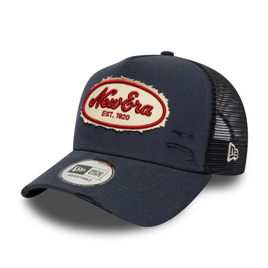 New Era Derhúfa - new era oval patch 9FORTY A-Frame Trucker Adjustable Cap