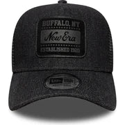 New Era Derhúfa - New Era Mens 9FORTY Denim A-Frame Trucker Cap - Black)