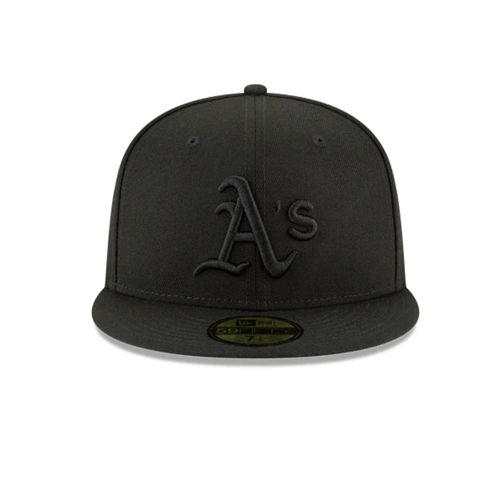 New era derhúfa - Oakland Athletics MLB Black On Black 59FIFTY