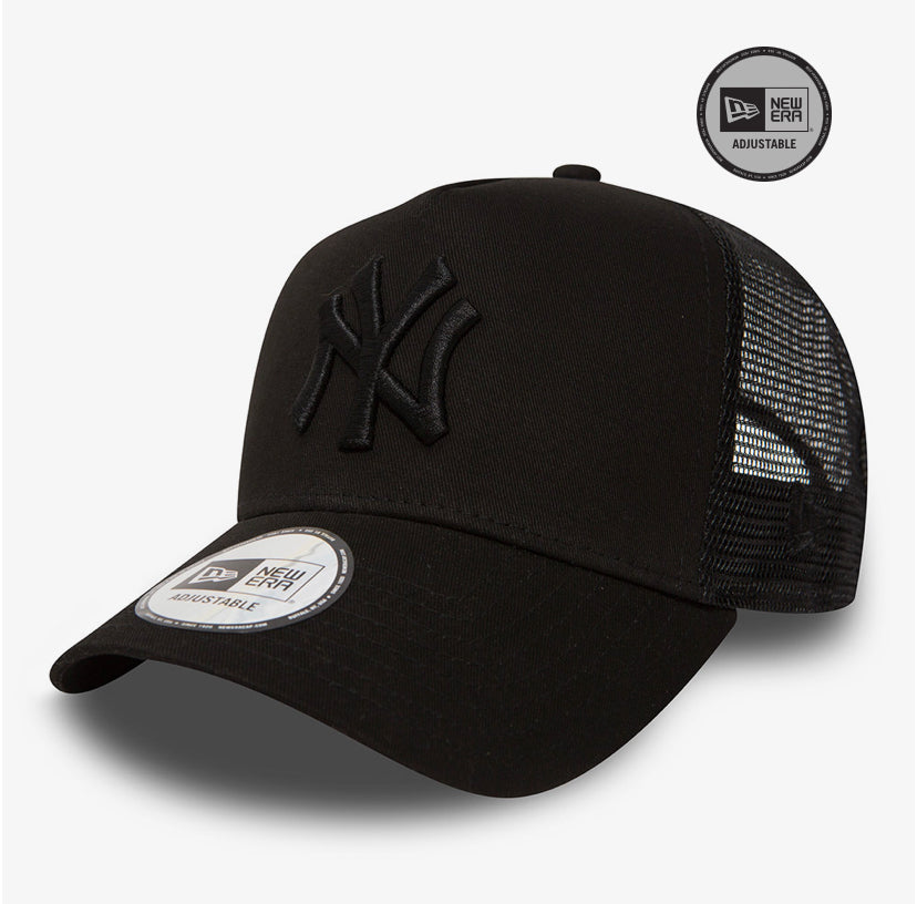 New Era Derhúfa - New York Yankees Clean Black A-Frame Trucker Cap