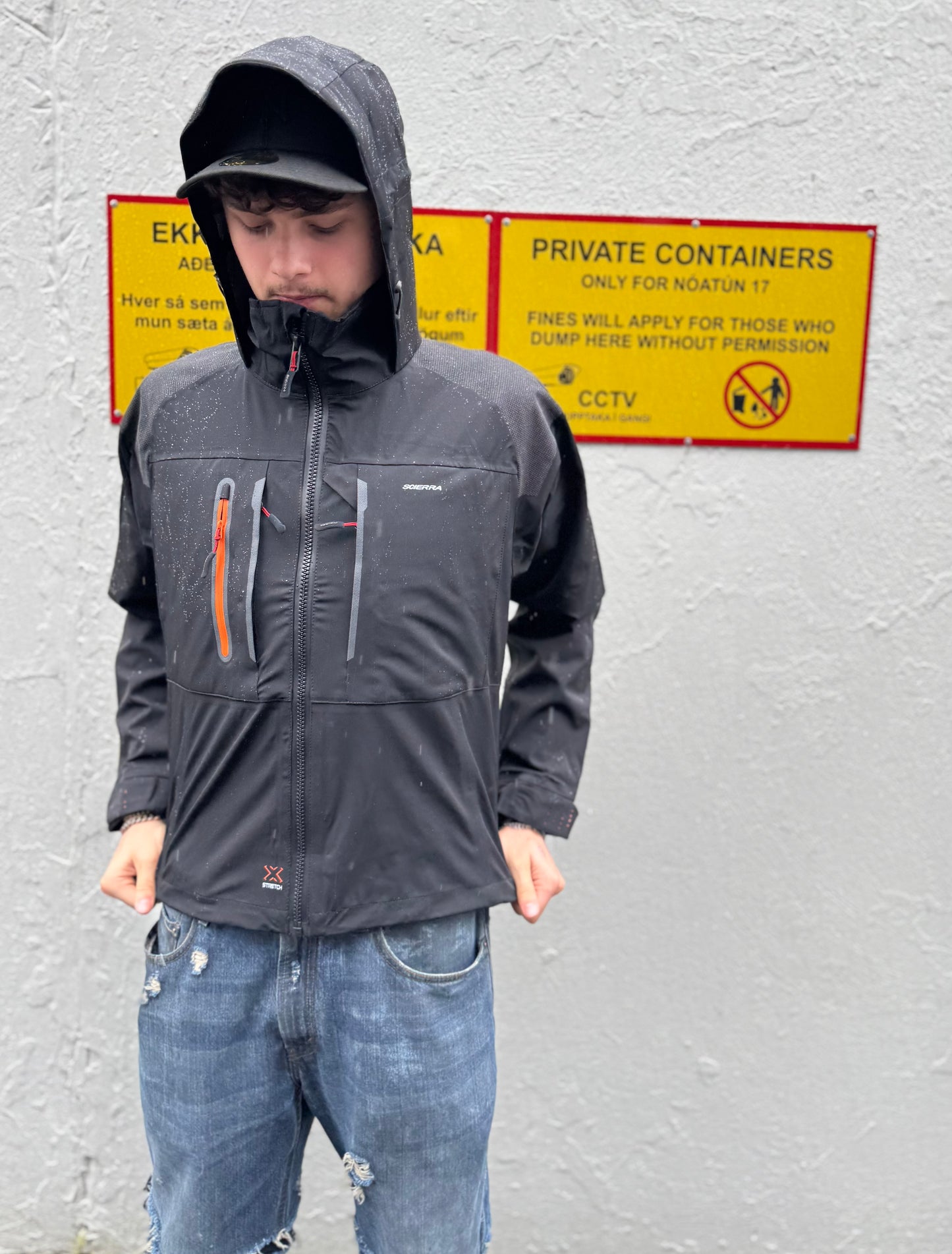 Regn jakki - Cropped - 10.000mm vatnsheldni - X-stretch