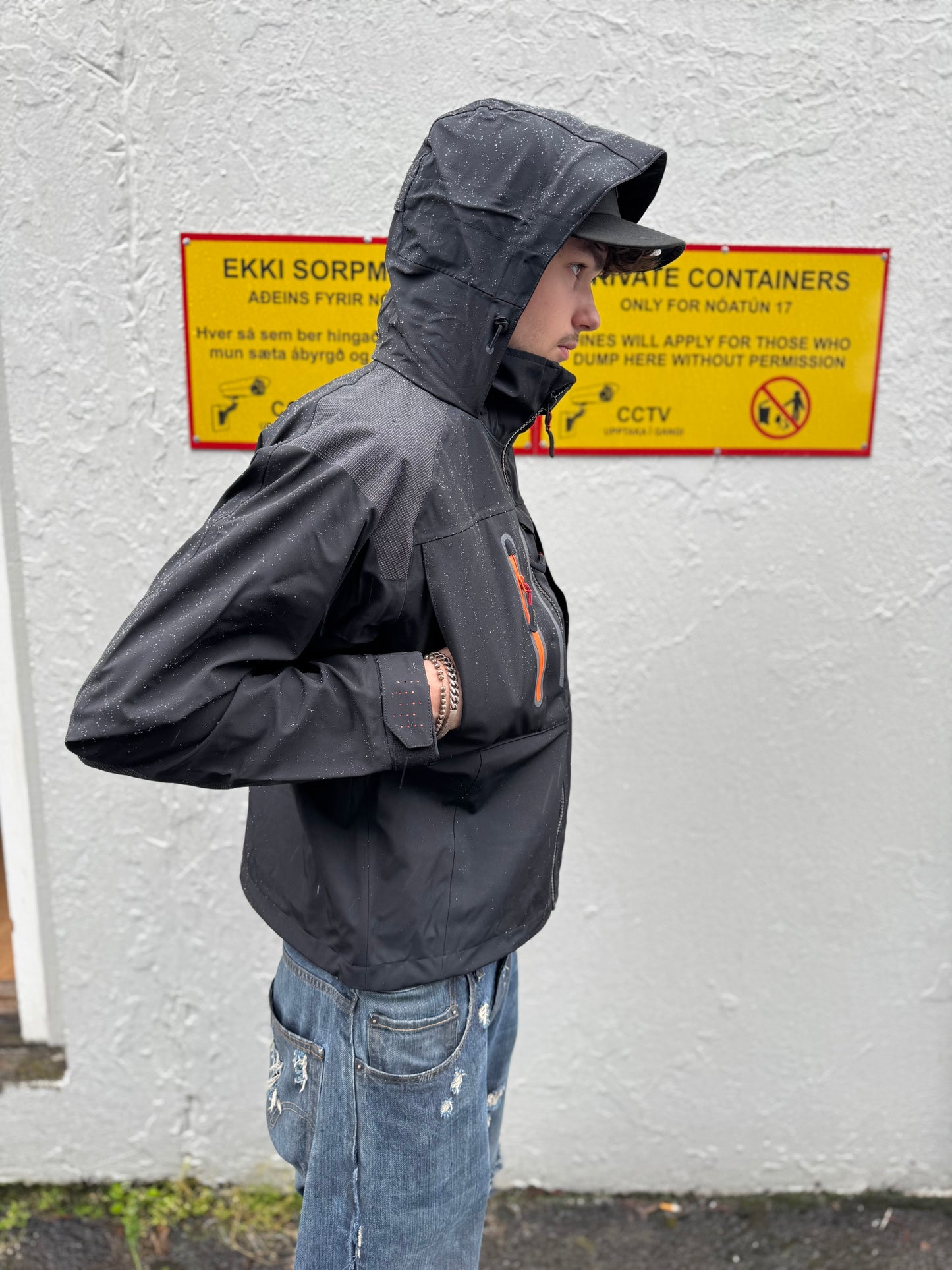 Regn jakki - Cropped - 10.000mm vatnsheldni - X-stretch