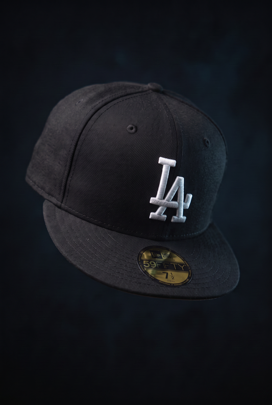 New Era Derhúfa - LA Dodgers Essential Black 59FIFTY Cap
