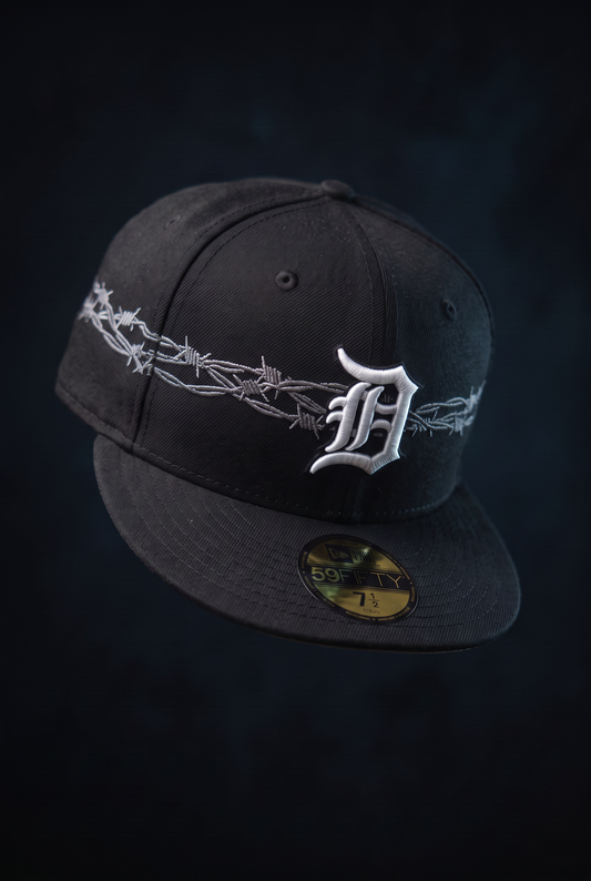 New Era Derhúfa - DETROIT TIGERS MLB ICON BLACK 59FIFTY FITTED CAP Black