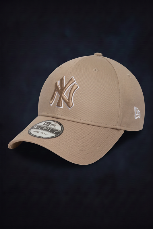 New Era Derhúfa - League Essential 9Forty New York Yankees Cap - sand outline