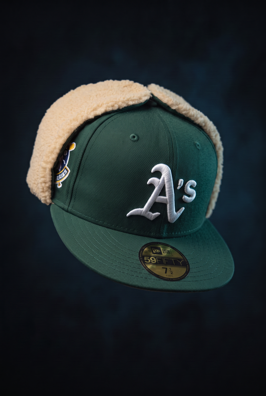 New Era Derhúfa - Athletics MLB World Series Dark Green Dogear 59FIFTY Fitted Cap
