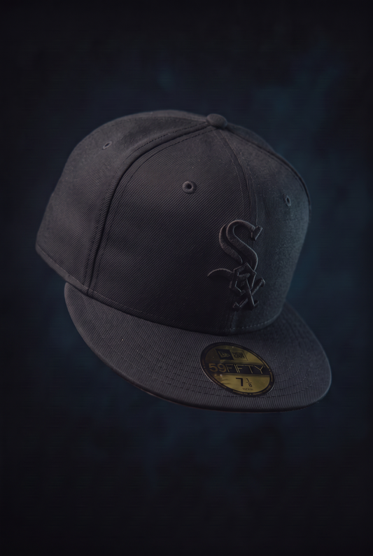 New Era Derhúfa - Chicago White Sox MLB Black on Black 59FIFTY Fitted