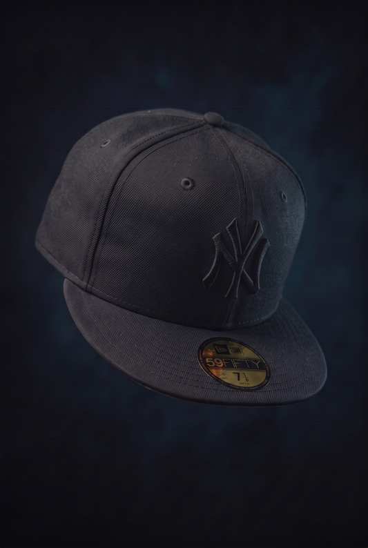New Era Derhúfa - New York Yankees Black on Black 59FIFTY Cap