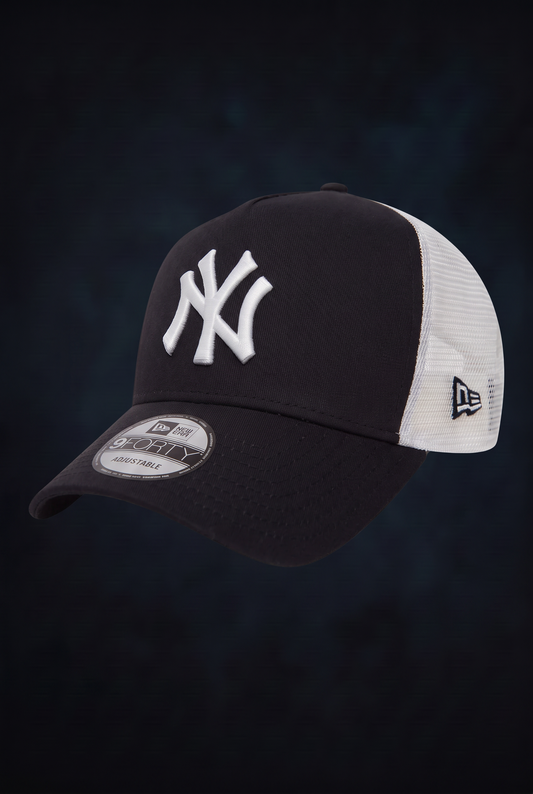 New Era Derhúfa - New York Yankees Clean Navy blá A-Frame Trucker Cap